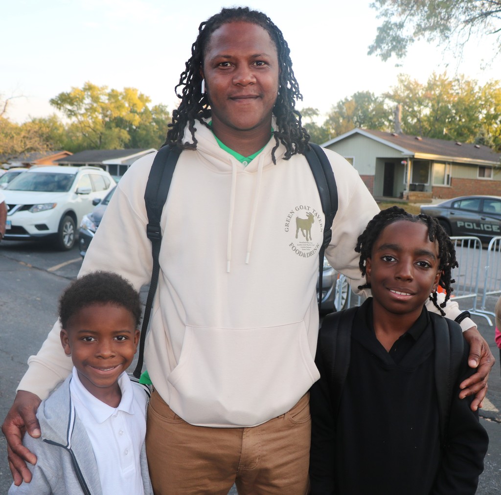 Meadows Elementary School Fathers Walk. 