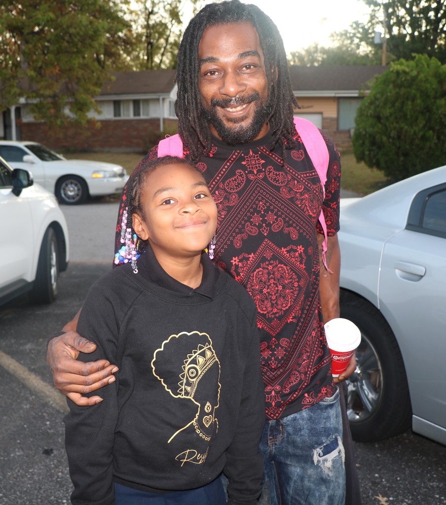 Meadows Elementary School Fathers Walk. 