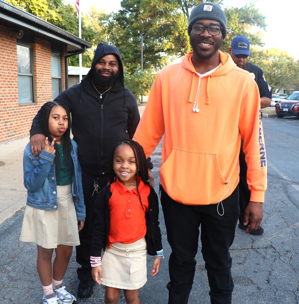 Meadows Elementary School Fathers Walk. 