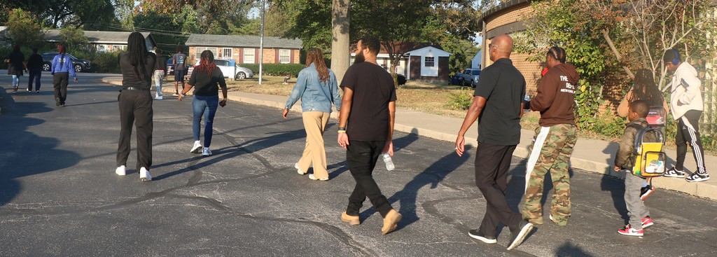 Lewis and Clark Elementary School Fathers Walk. 