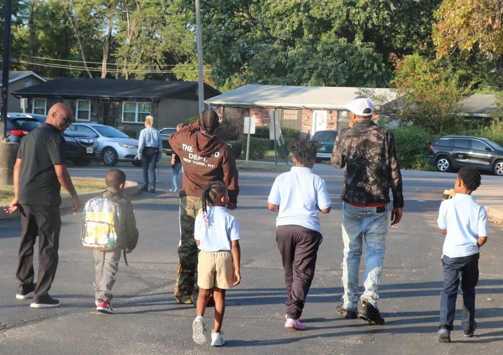 Lewis and Clark Elementary School Fathers Walk. 