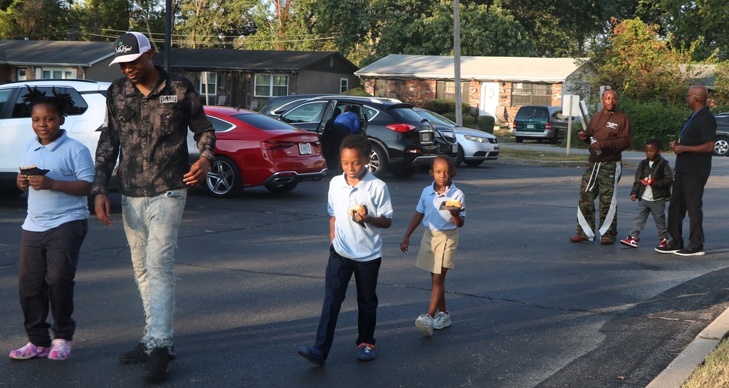 Lewis and Clark Elementary School Fathers Walk. 