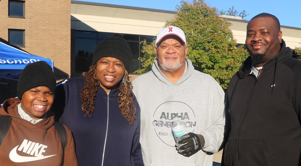 Westview Middle School Fathers Walk participants