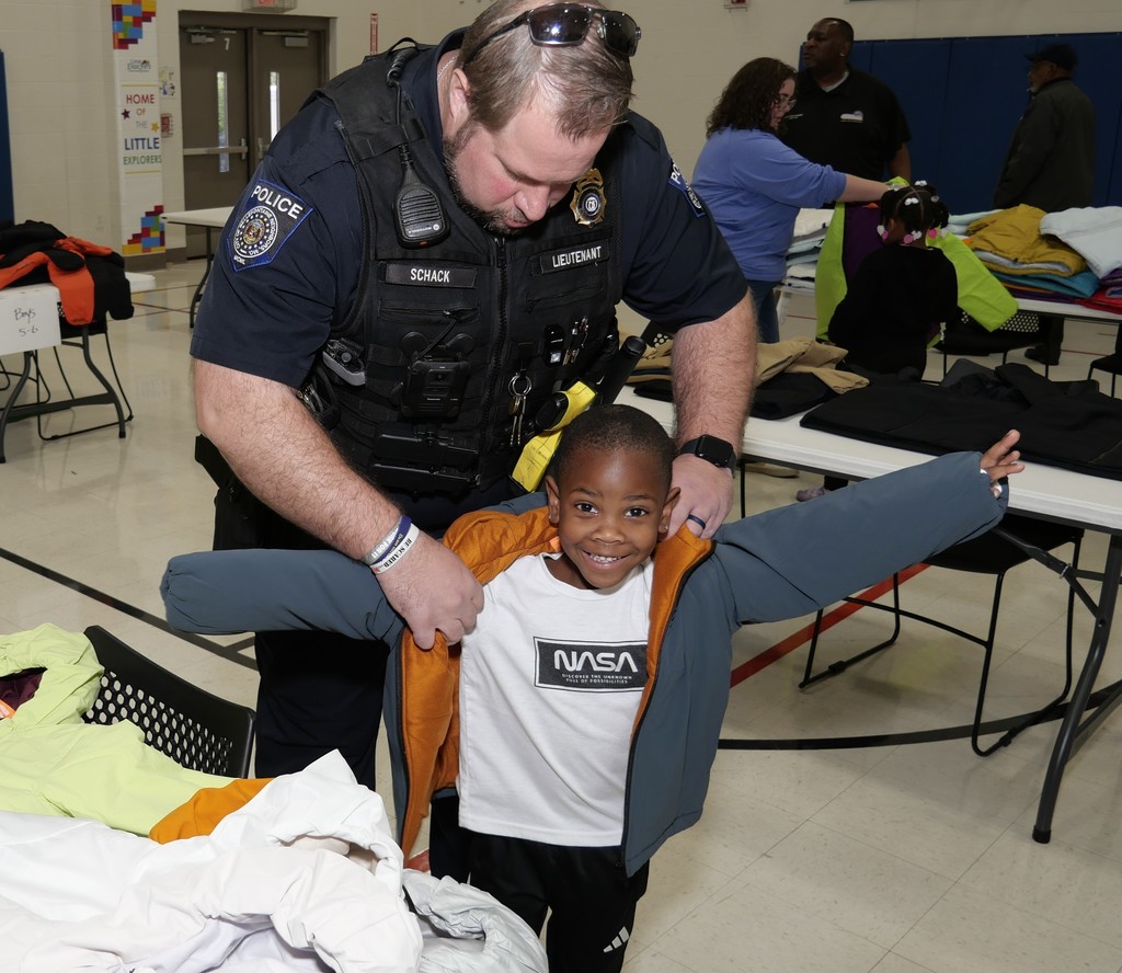 Coats and Cops coat drive on Wednesday, November 5. 
