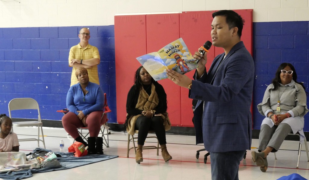 Literacy Night at Meadows Elementary School. 