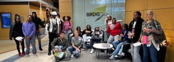 RGHS scholars at Danforth Labs for fieldtrip.