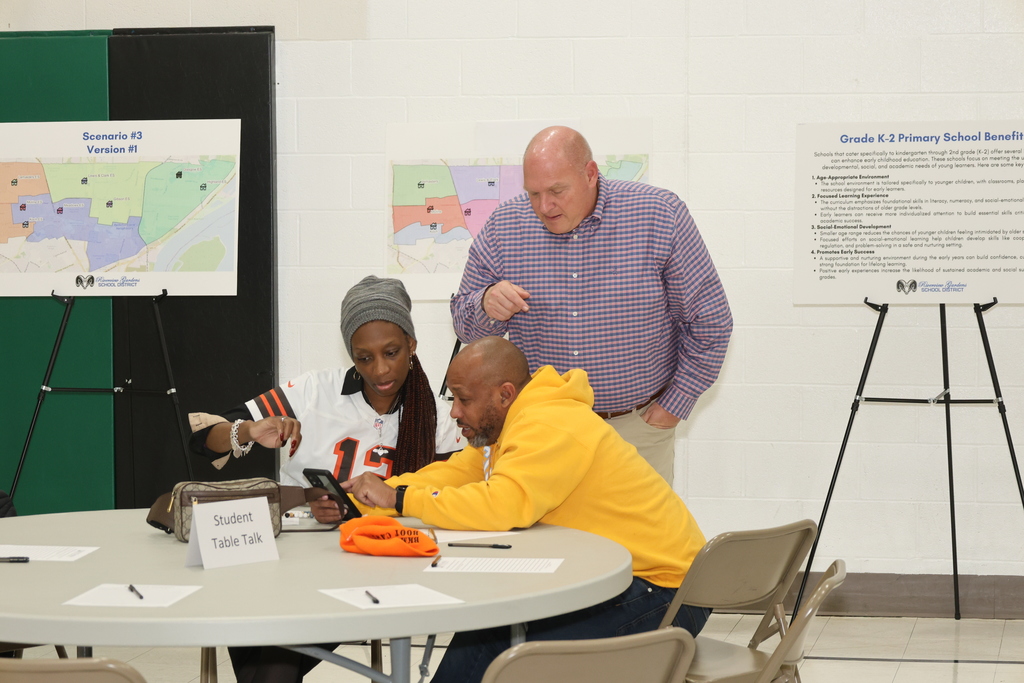 LaKena Curtis, Dominic LeNoir and Karl Sheidt talking