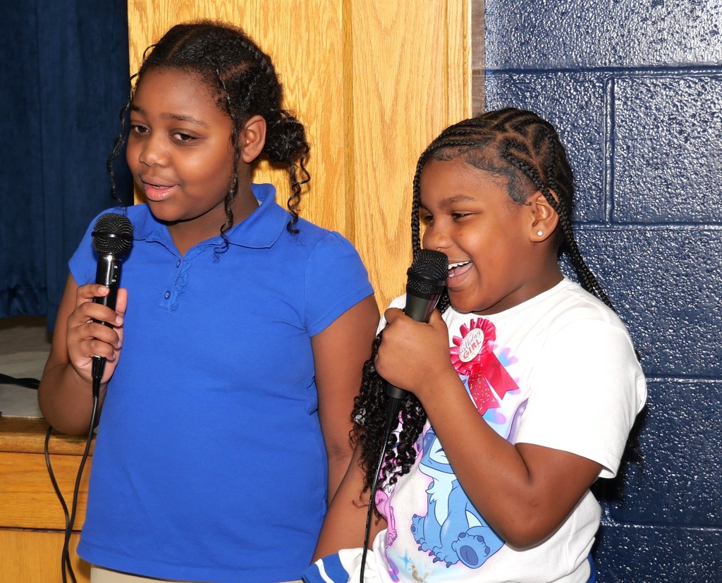 Highland Elementary Attendance Karaoke Party. 