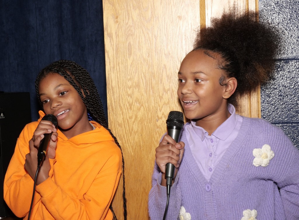 Highland Elementary Attendance Karaoke Party. 
