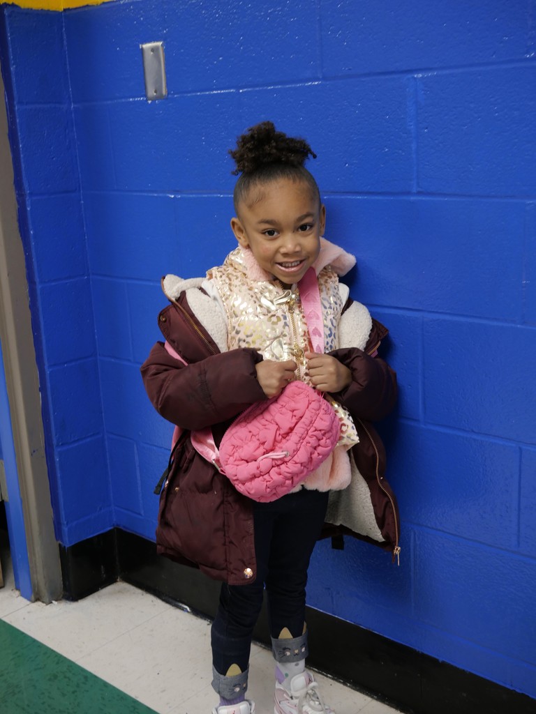 Scholar dressed for cold weather. 