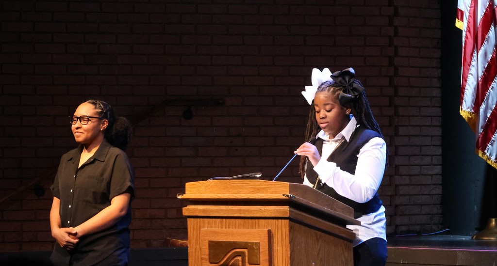 Kennedi J. speaking at 25th annual Dr. Martin Luther King Jr. Celebration Tuesday, January 20.