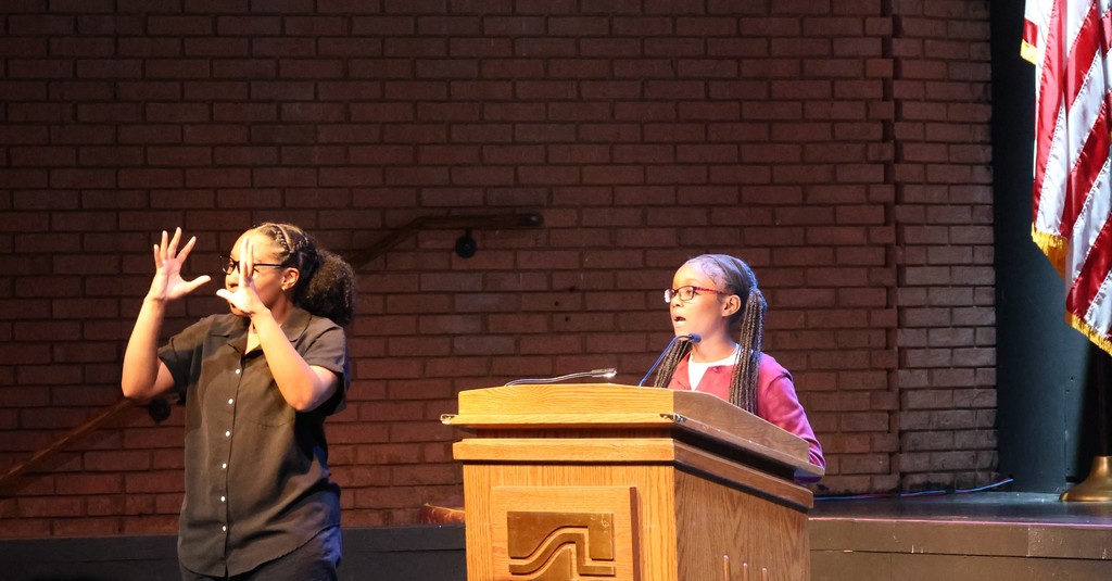 Cayenne W. speaking at 25th annual Dr. Martin Luther King Jr. Celebration Tuesday, January 20.