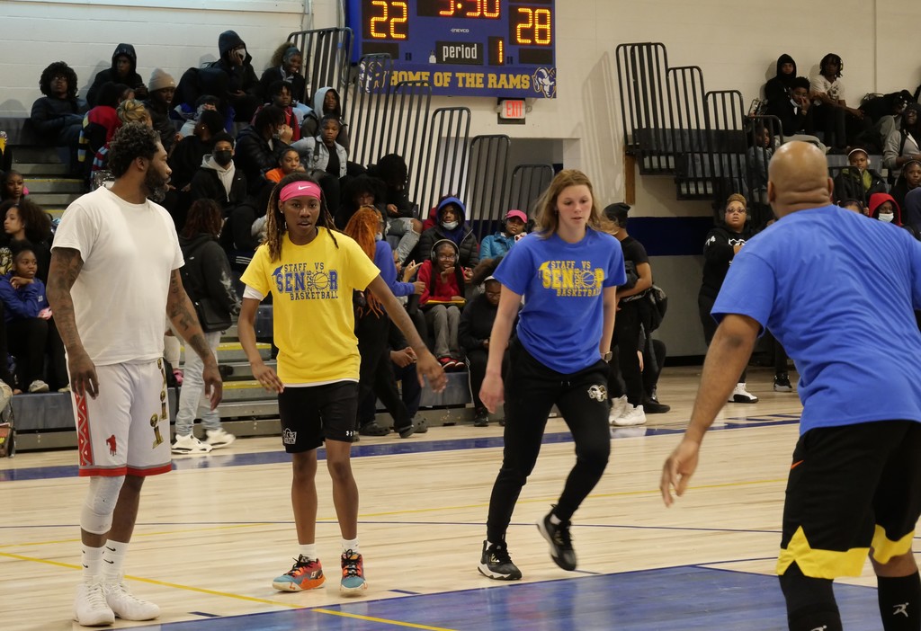 RGSD staff versus scholars annual basketball game. 