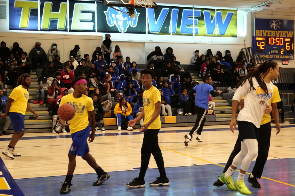 RGSD staff versus scholars annual basketball game. 