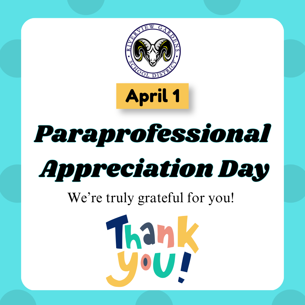 Today is Paraprofessional Appreciation Day. RGSD is grateful for our wonderful paraprofessionals.