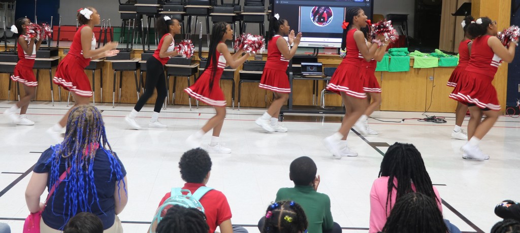 Highland Elementary School MAP pep rally. 