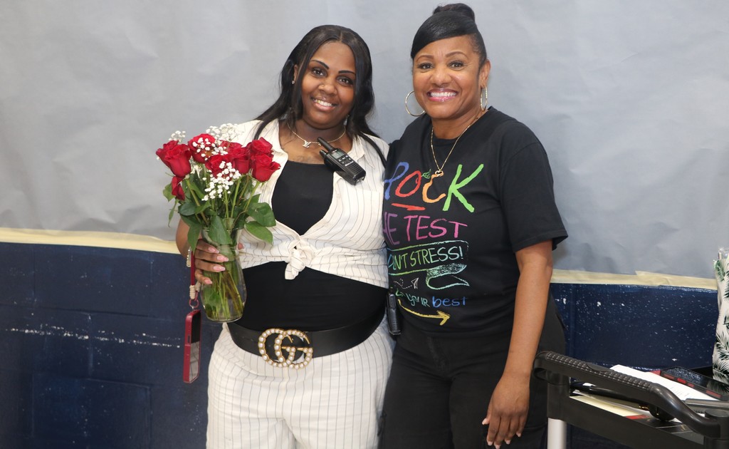 Highland Elementary School MAP pep rally. 