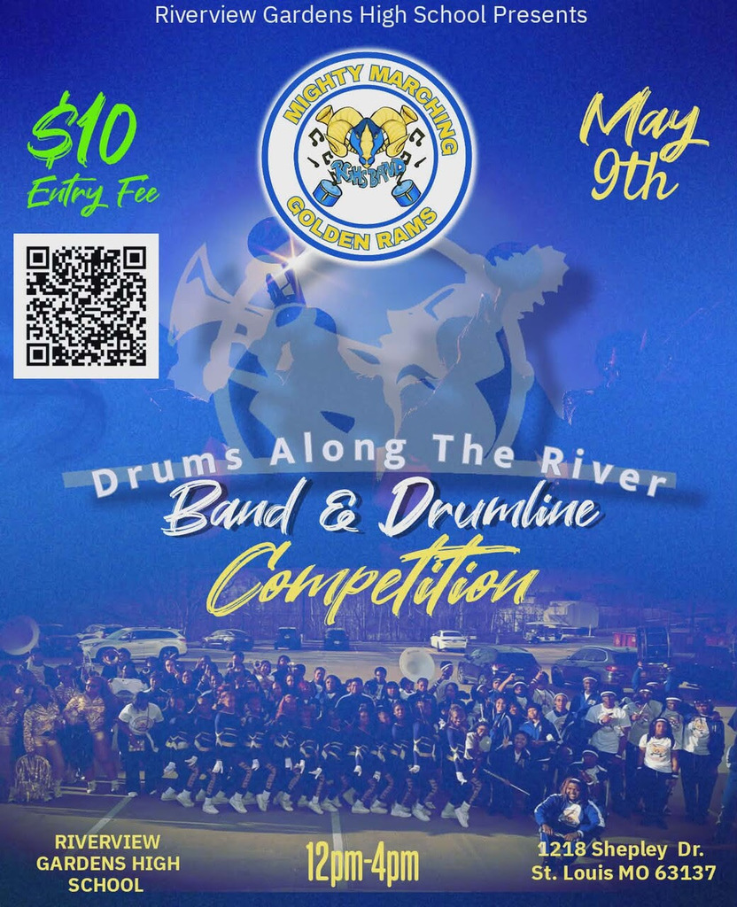Band and drumline competition. Saturday, May 9 from 12 noon to 4 pm at RGHS, 1218 Shepley Drive. 