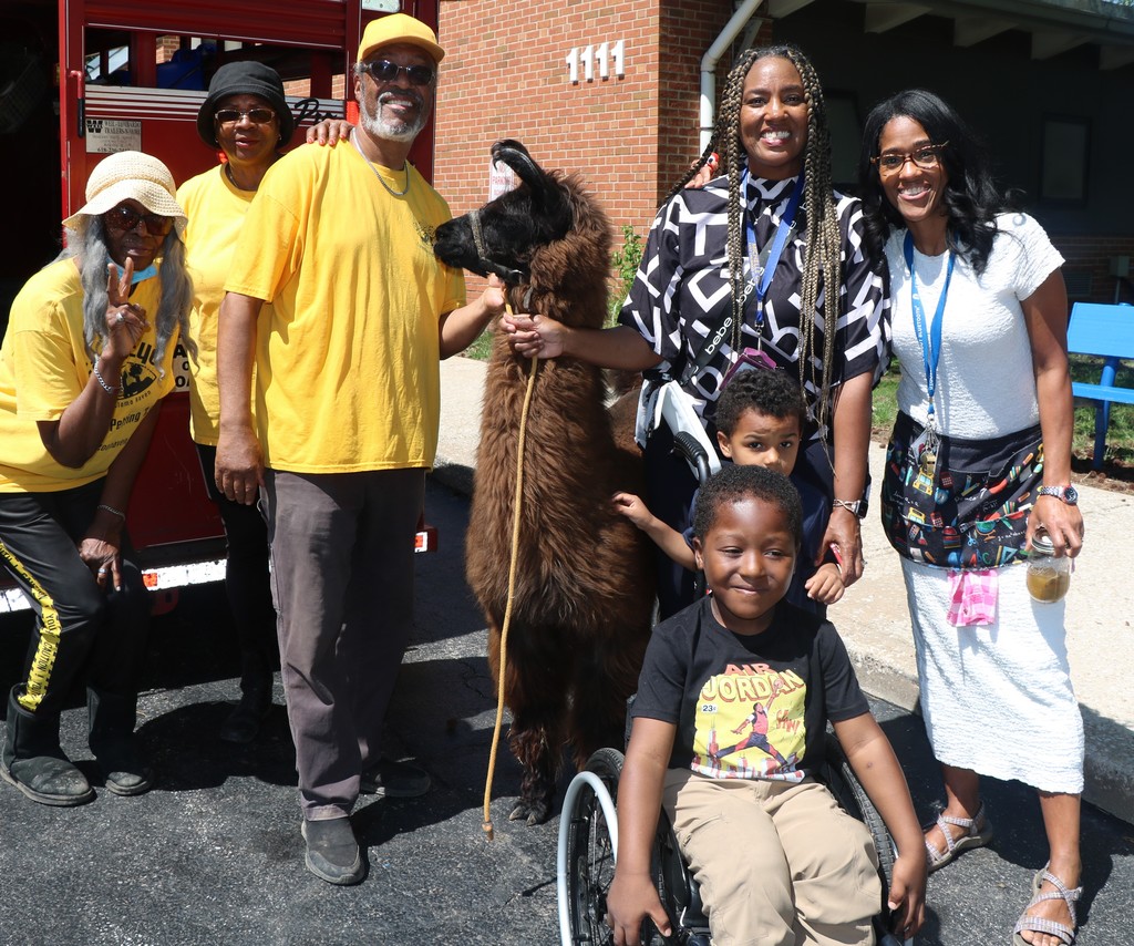 Michelle Obama ECAC hosted a petting zoo for scholars.