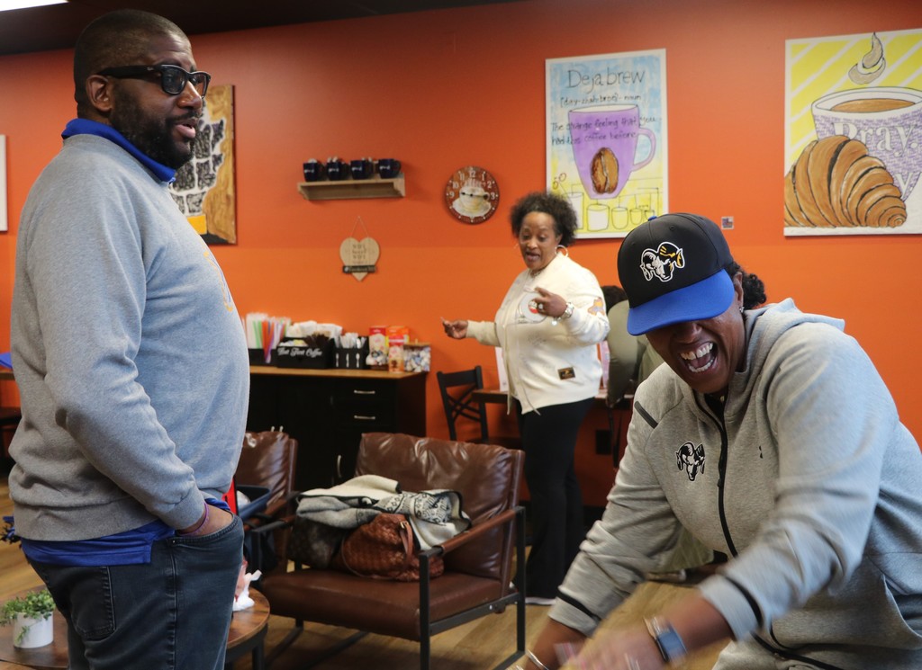 Community Coffee Talk Saturday, April 18 at Koffee Ko. Everyone enjoyed a free coffee and great conversation with the Ramily!