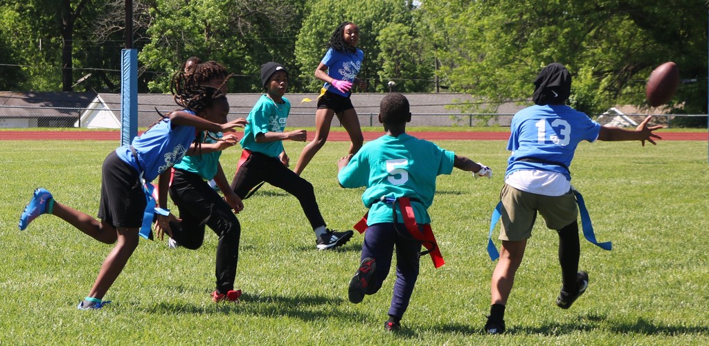 Flag football at RGHS Saturday, April 25. 