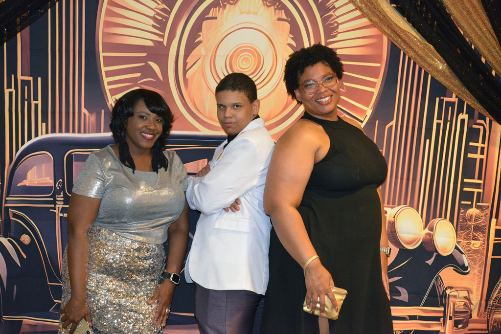 Fun pose at RGHS prom