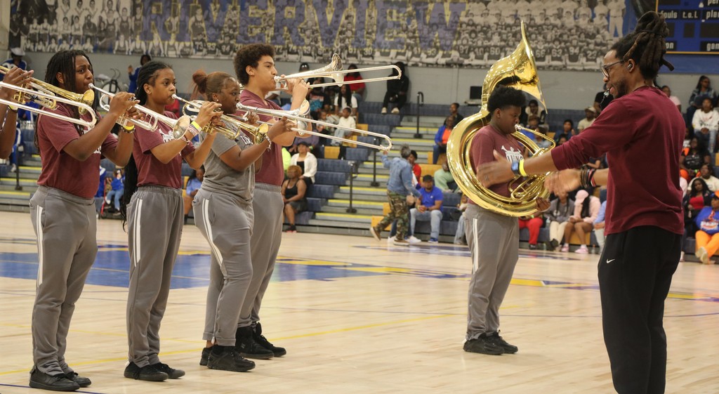 Drums Along the River band and drumline competition.  