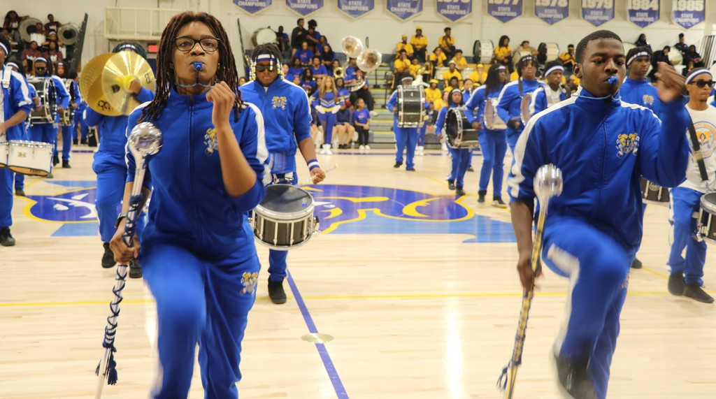 Drums Along the River band and drumline competition.  