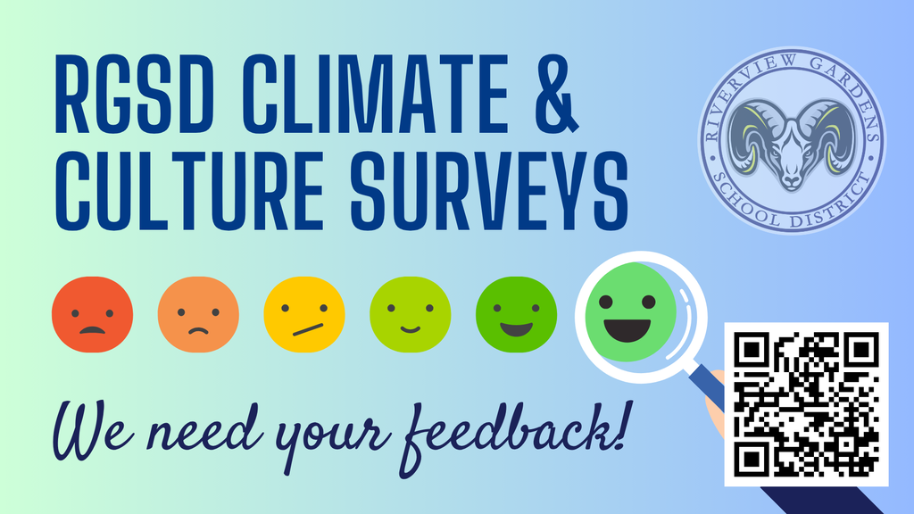 Our Climate and Culture Surveys are now open! We need your feedback! Please visit rgsdmo.org/surveys. 