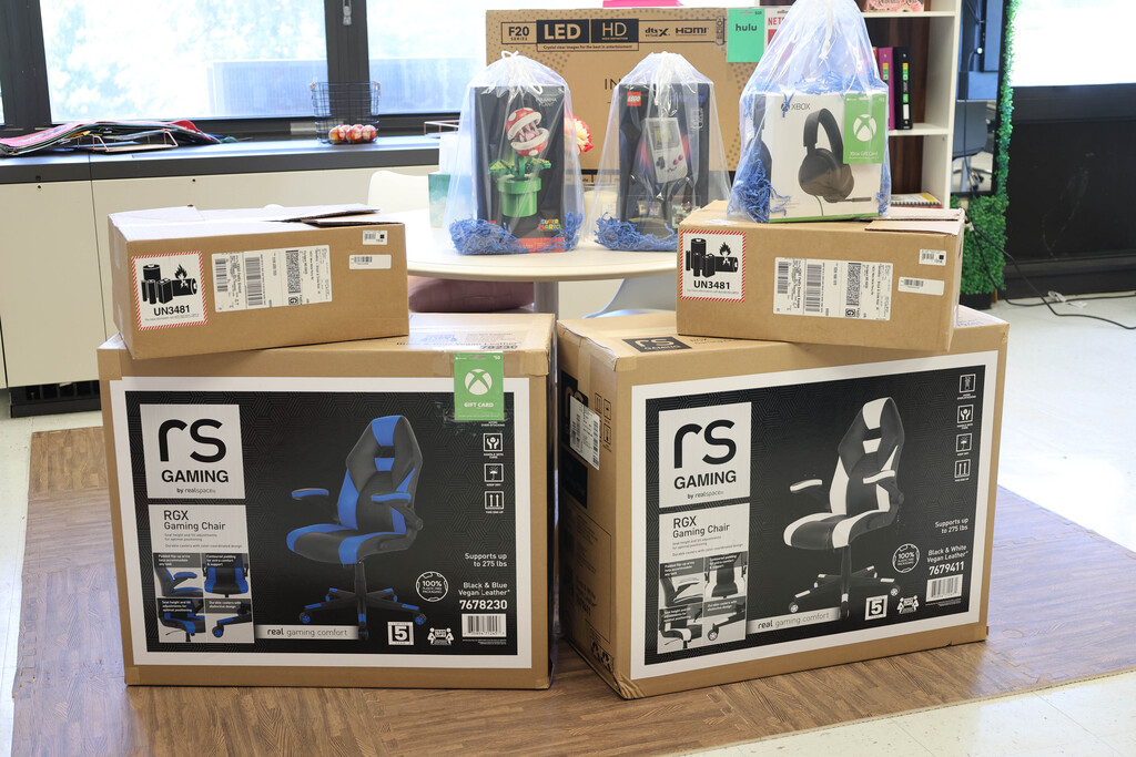 Prizes for RGHS field day included gaming chairs, gaming consoles, a Game Boy and more