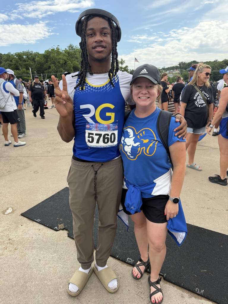 Darrion M poses at State track and field championships