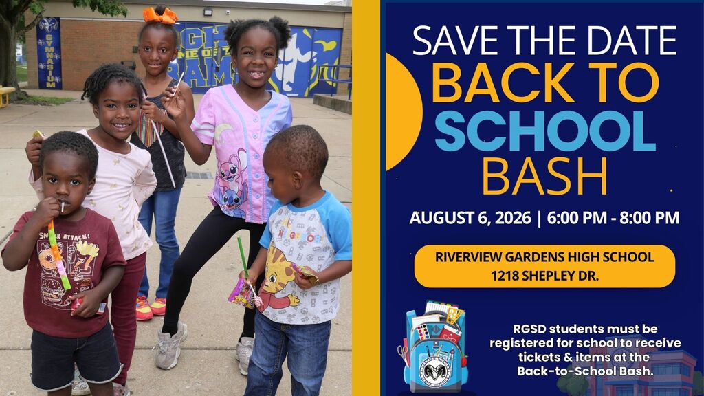 Back to School Bash Save the Date - August 6
