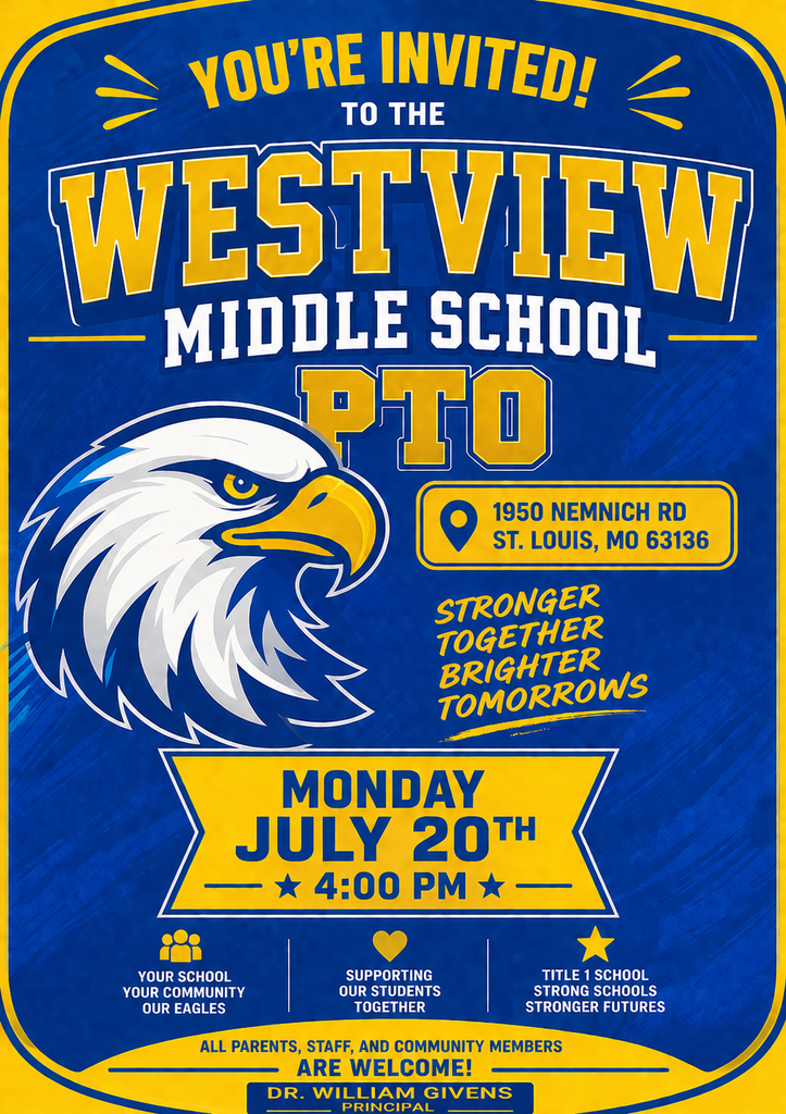 PTO meeting Monday July 20th 2026 @ 4pm