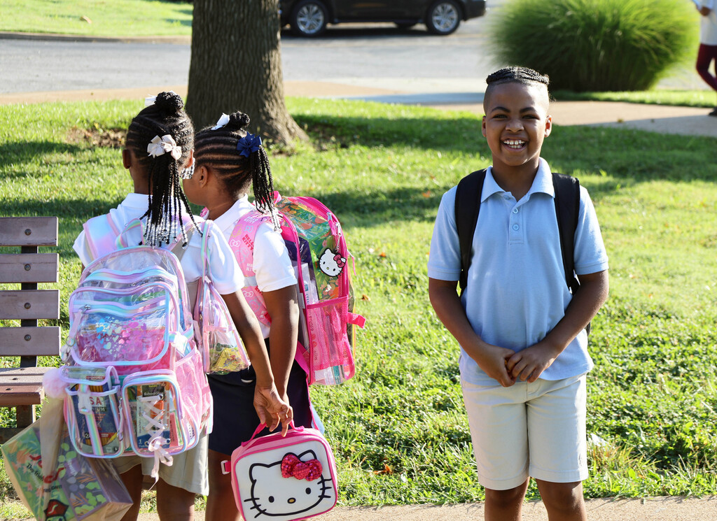 Gibson Elementary School student smiling