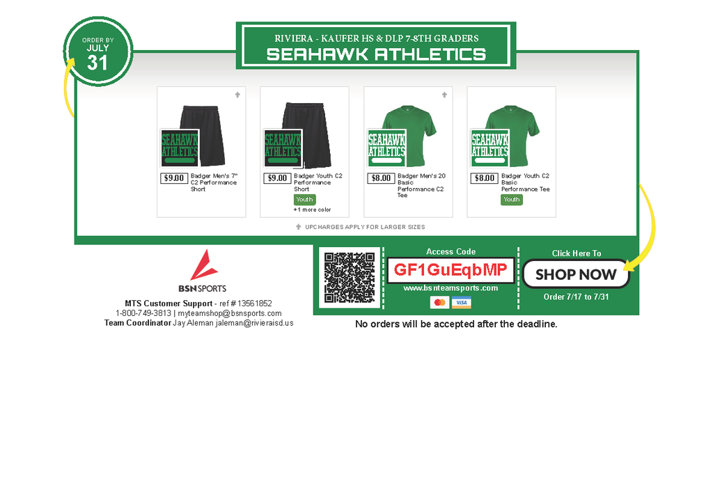 SEAHAWK ATHLETIC CLOTHING