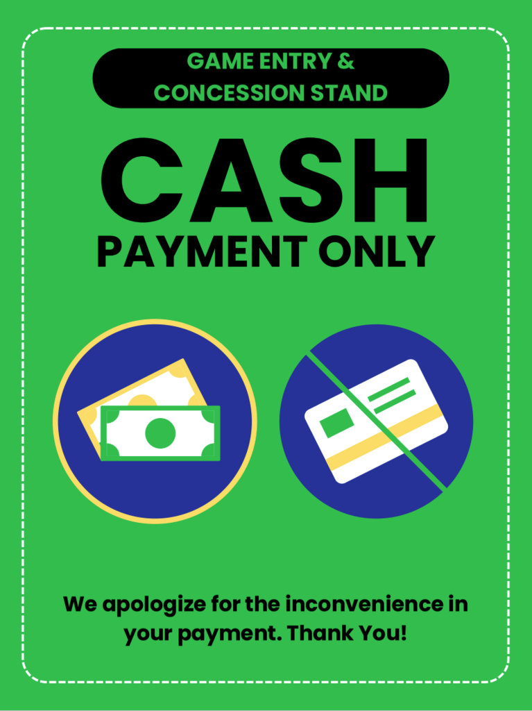 Cash only