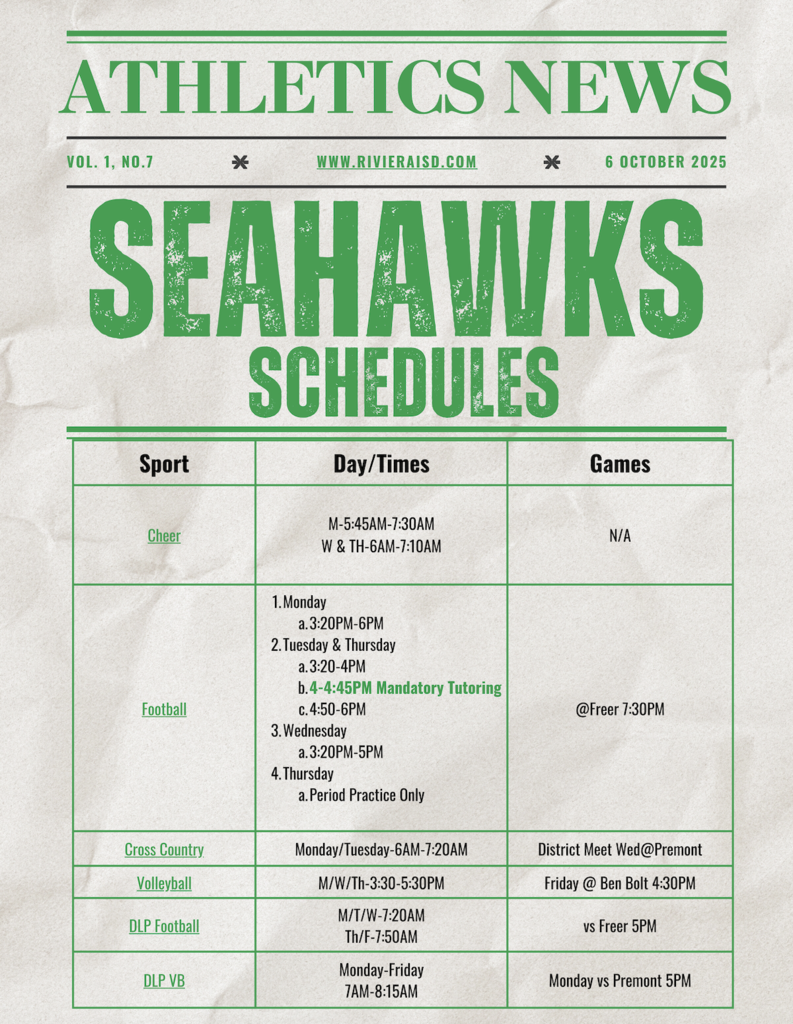 Athletics Newsletter