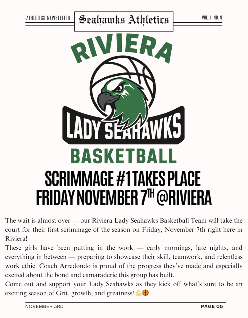 Newsletter November 3rd