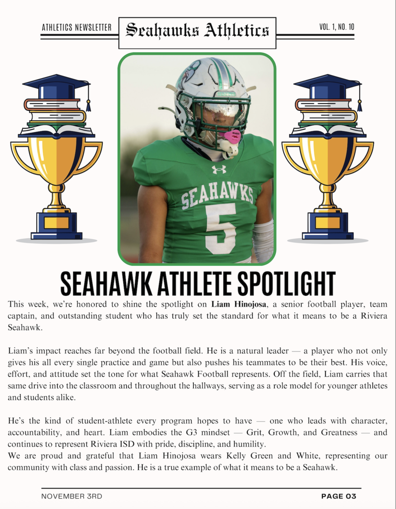 Newsletter November 3rd