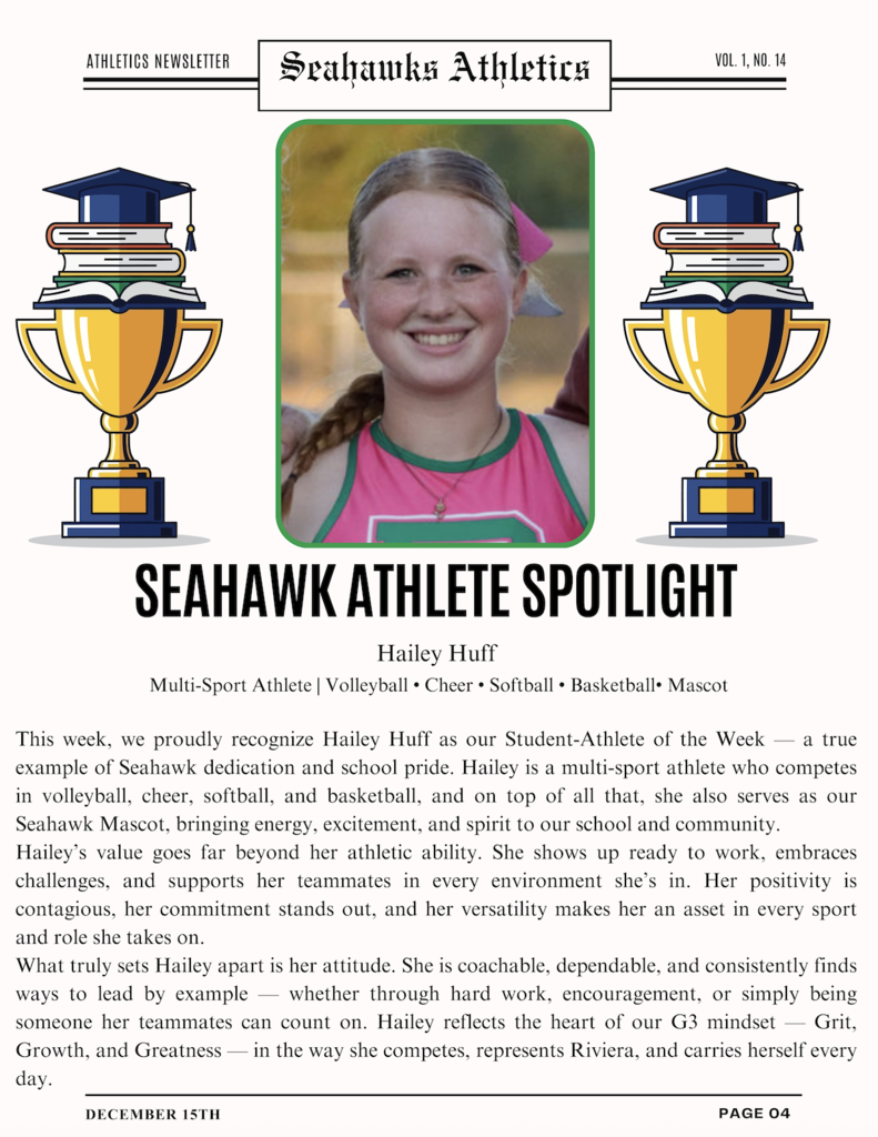 Athletic Newsletter
