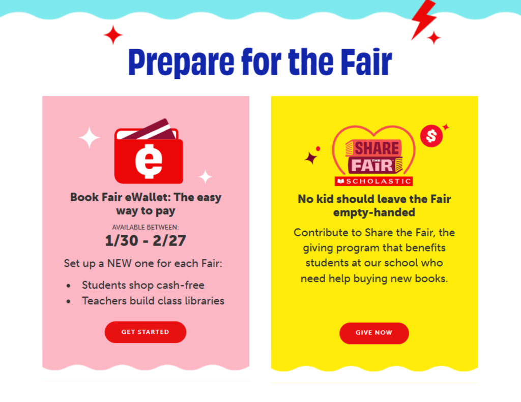 eWallet $ Share the Fair Spring Book Fair Feb 23-27