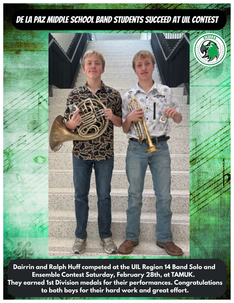 DLP Band Students Succeed at UIL Contest