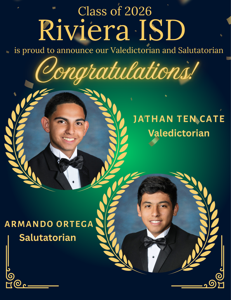 A flyer showing Valedictorian and Salutatorian. 