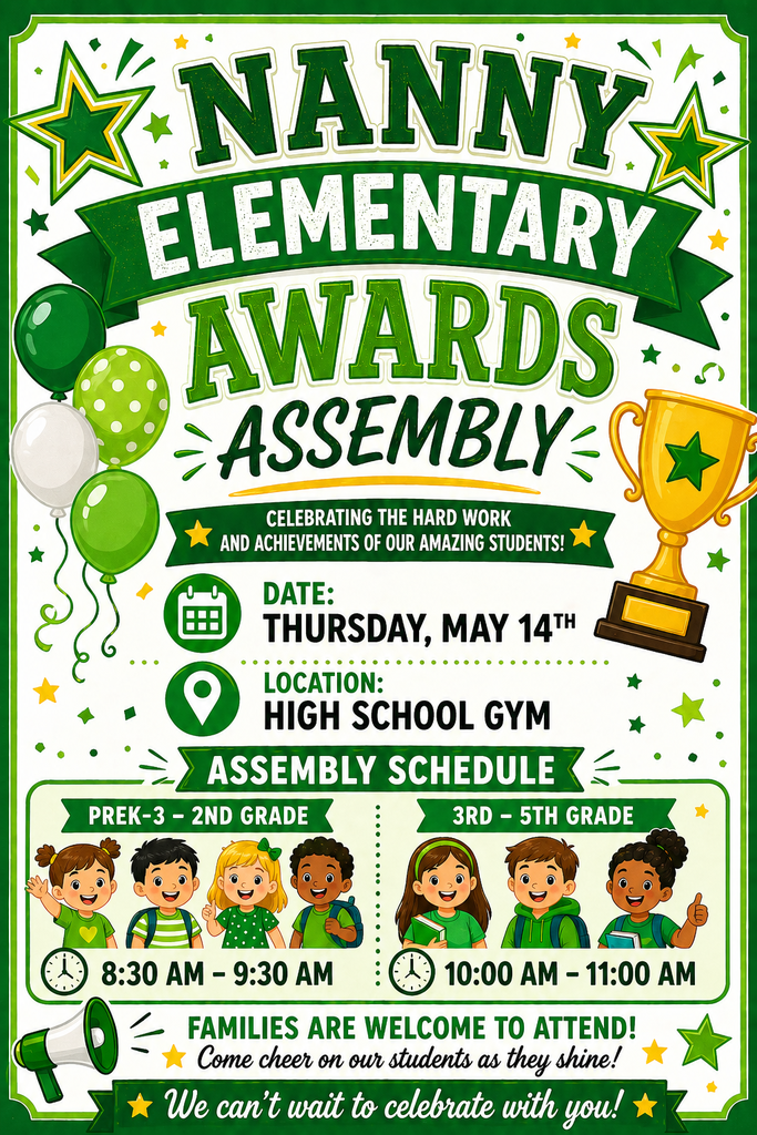 Nanny Elementary Awards Assembly-May 14, 2026
