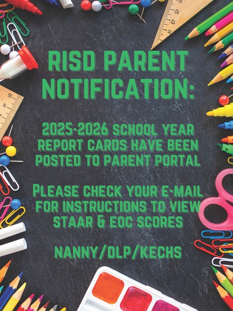 2025-2026 Report Cards / STAAR & EOC Scores