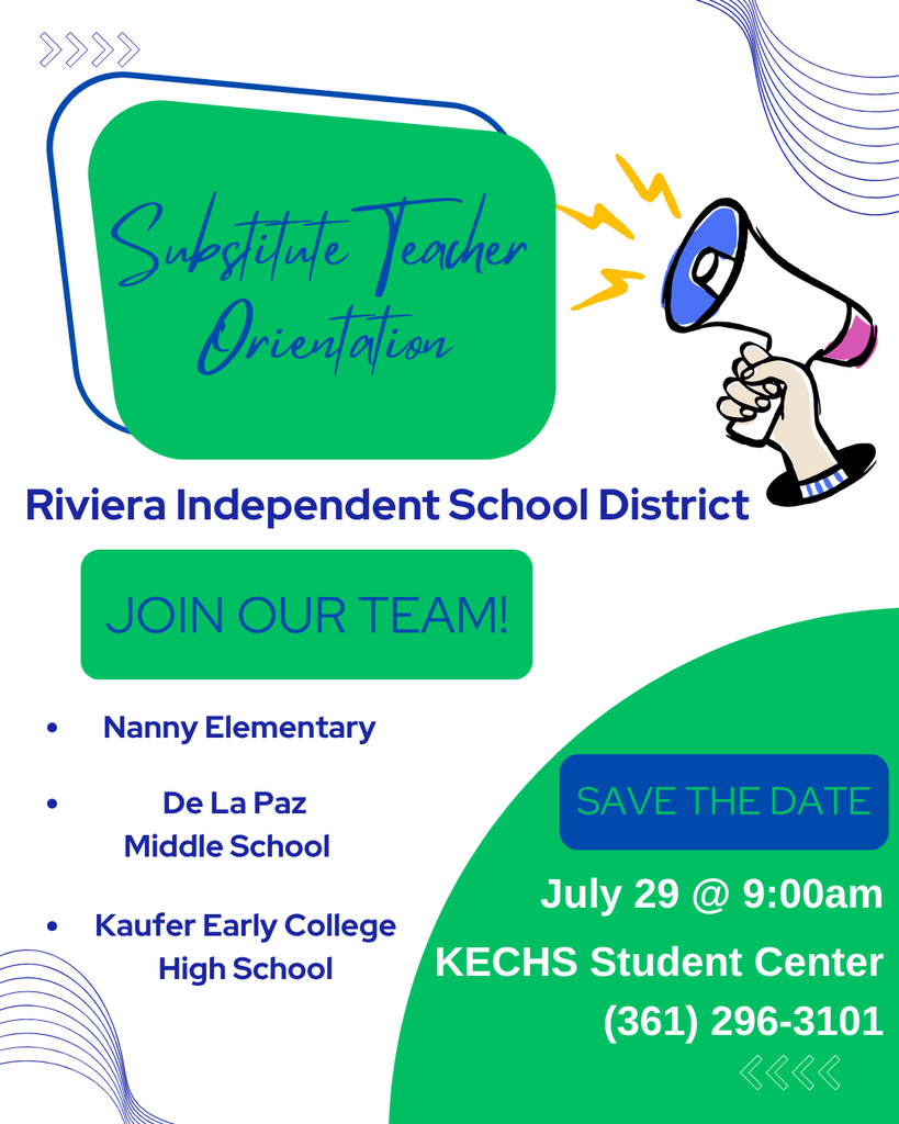 Substitute Teacher Orientation - July 29th @9:00am