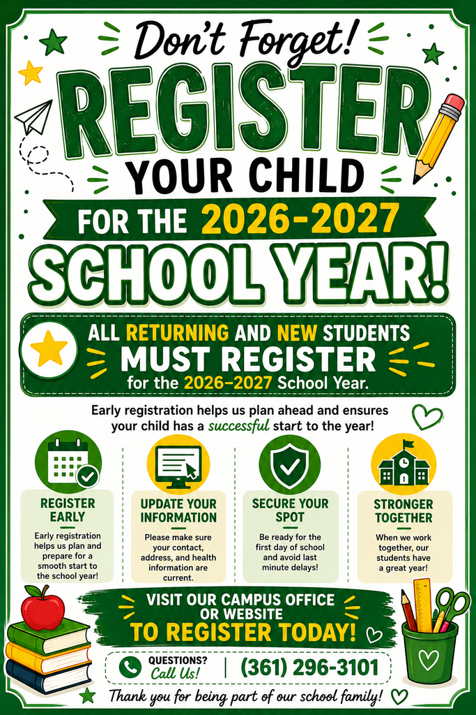 A flyer about registration