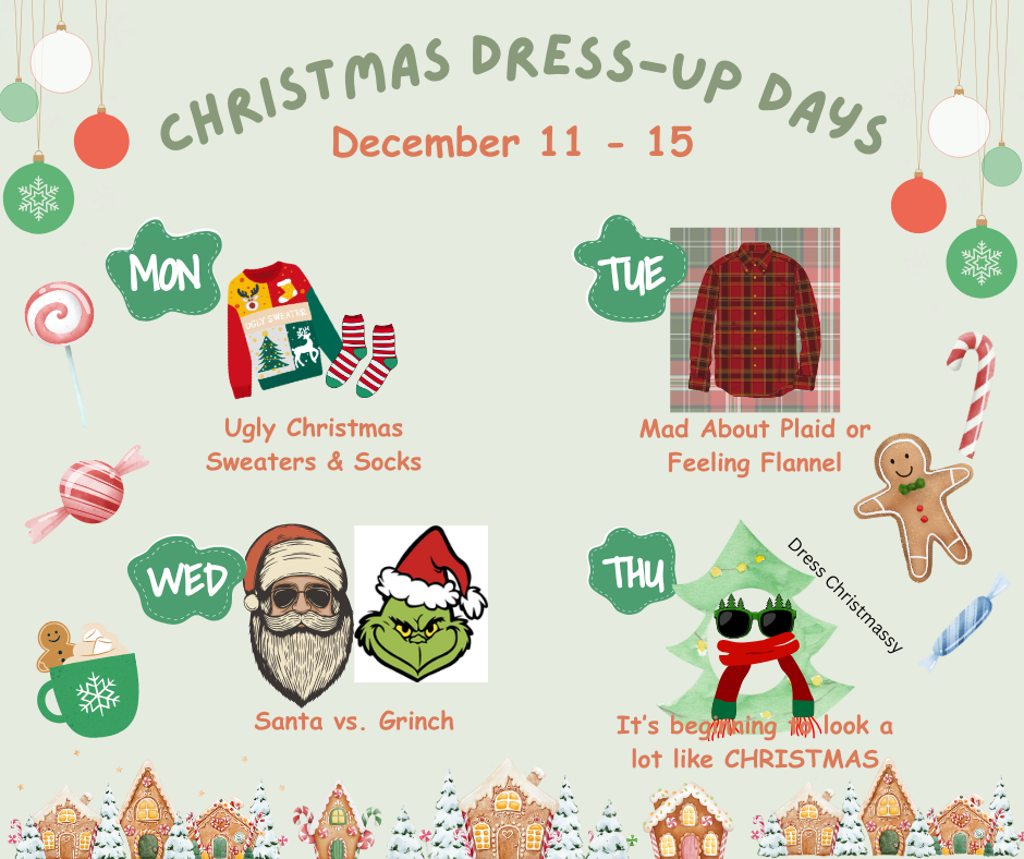 Christmas Dress Up Days! | Harriman High School