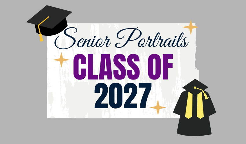 cap and gown on gray background