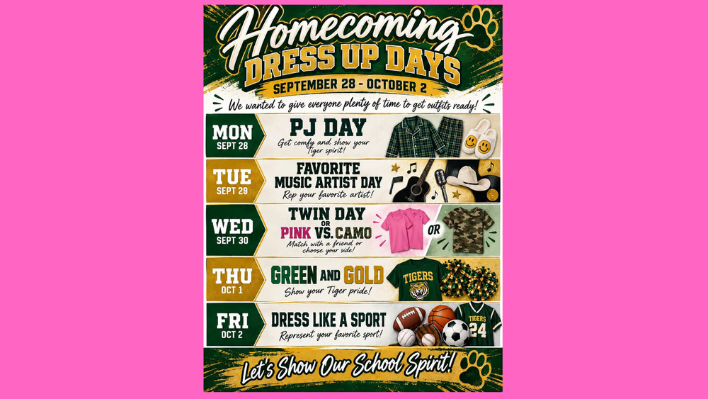 Homecoming Dress Up Days